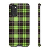 Green Tartan Goth Tough Phone Case