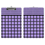 Purple Skull and Bone Clipboard