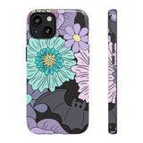 Floral Bat Tough Phone Case