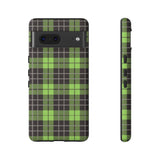 Green Tartan Goth Tough Phone Case