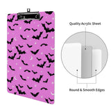 Pink Spooky Bat Clipboard