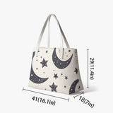 Celestial Moon Stars Tote Bag