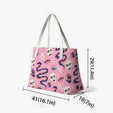 Pink Skull & Snake Alternawear Ladies Everyday Handbag Tote Bag