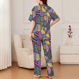 Sally Stitches Patchwork Print Long Pyjamas