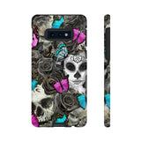 Day of the Dead Rose Lady Tough Phone Cases