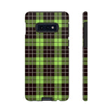 Green Tartan Goth Tough Phone Case