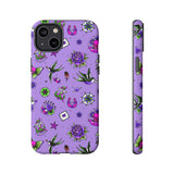 Retro Old School Lilac Tattoo Tough Cases
