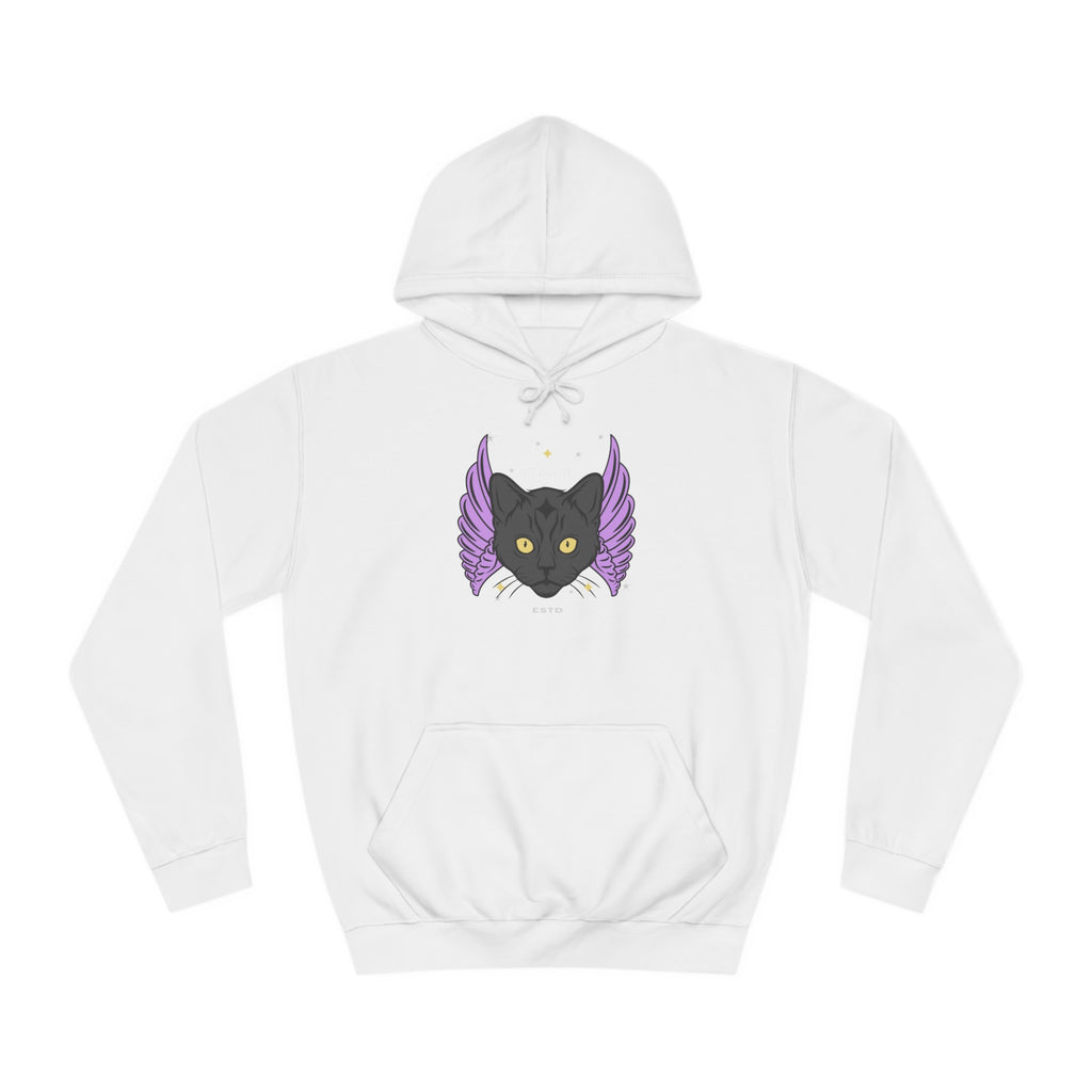 Winged Cat Alternawear Unisex College Hoodie