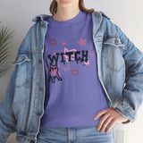 Rebel Witch Tee – For Spooky Cat Girls - Heavy Cotton Tee