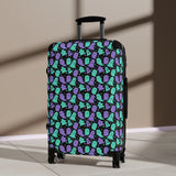 Green and Purple Cute Ghosts High Quality Suitcase (three sizes)