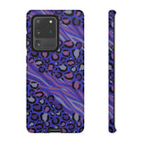 Purple Animal Print Tough Phone Case