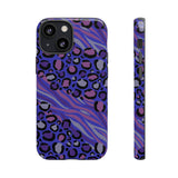 Purple Animal Print Tough Phone Case