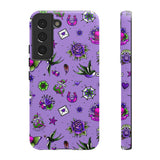 Retro Old School Lilac Tattoo Tough Cases
