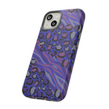 Purple Animal Print Tough Phone Case