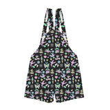 Retro Tattoo Dungaree Shorts