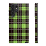 Green Tartan Goth Tough Phone Case