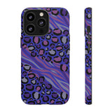 Purple Animal Print Tough Phone Case