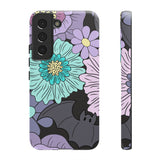 Floral Bat Tough Phone Case