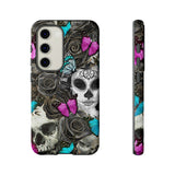 Day of the Dead Rose Lady Tough Phone Cases