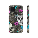 Day of the Dead Rose Lady Tough Phone Cases