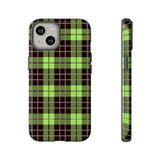 Green Tartan Goth Tough Phone Case