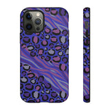 Purple Animal Print Tough Phone Case