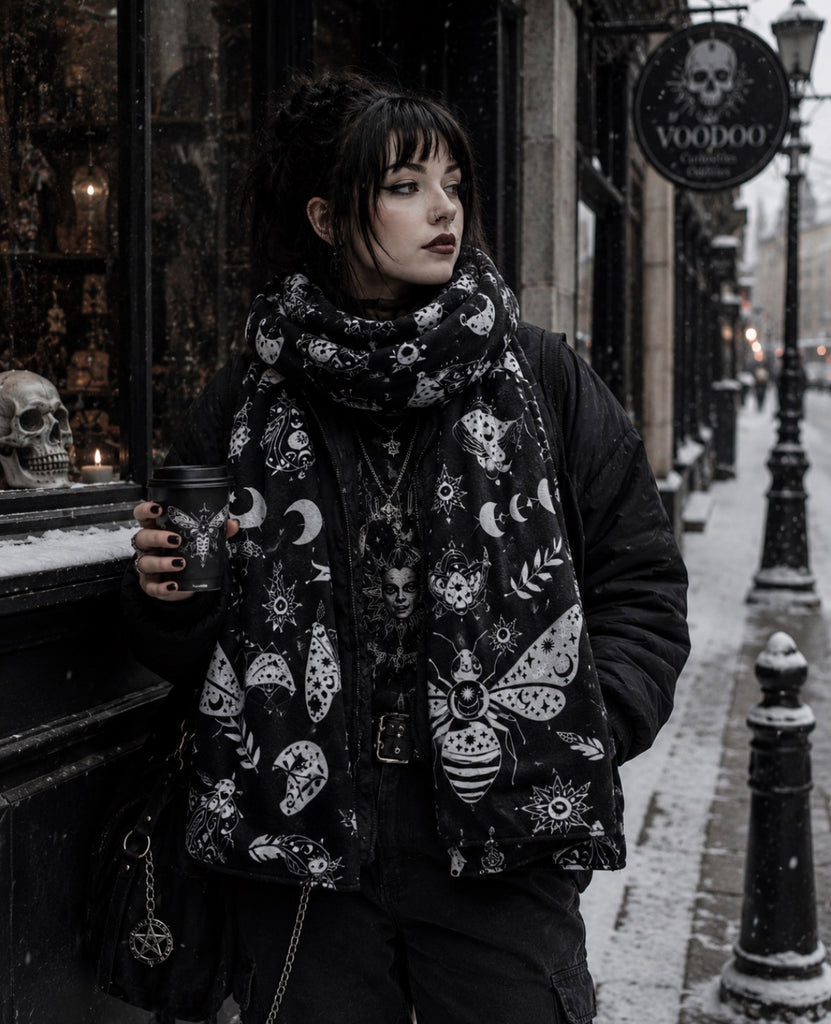 Celestial Fleece Blanket Scarf