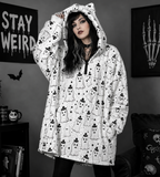Spooky Ghost Blanket Hoodie with Cat Ears
