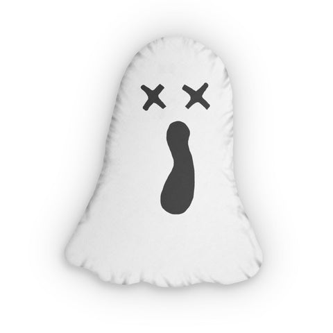 White Ghost shaped cushion by Alternawear 