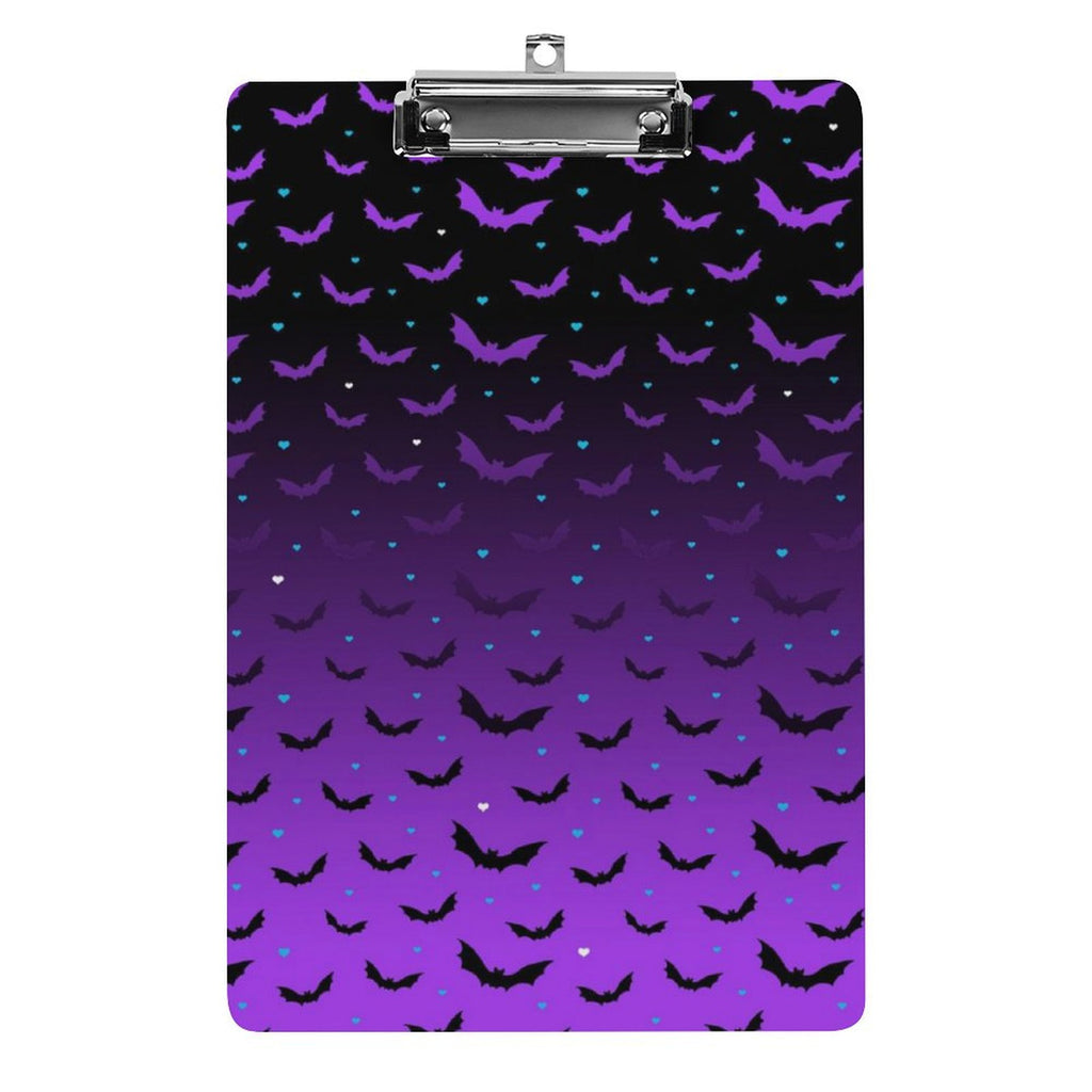 Purple Bat Ombre Clipboard