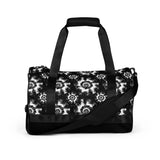 Black and White Tie Dye Gym Duffel Bag