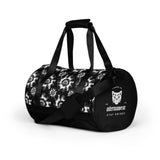 Black and White Tie Dye Gym Duffel Bag