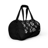 Black and White Tie Dye Gym Duffel Bag