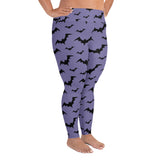 Lilac Bats Full Length All-Over Print Plus Size Leggings