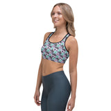 Floral Bats Ladies Sports bra