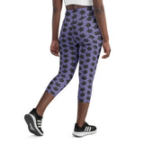 Lilac Sugar Kitty Yoga Capri Leggings