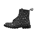 Doodle Tattoo Print Ladies PU Boots