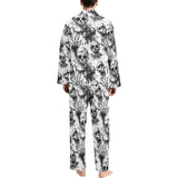 Mens Horror Skull Pyjama Alternative Lounge Set S S-5XL