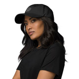 Crystal Witch Embroidered Black Cap