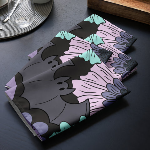 Floral Bat Cloth napkin set