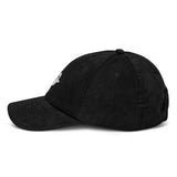 Ghost Print Halloween Black Corduroy hat