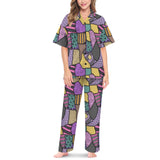 Sally Stitches Patchwork Print Long Pyjamas