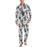 Mens Horror Skull Pyjama Alternative Lounge Set S S-5XL
