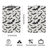 Black and White Bat Ombre Clipboard