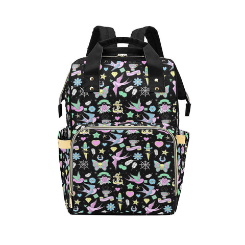 Weiße Retro-Tattoo-Wickeltasche