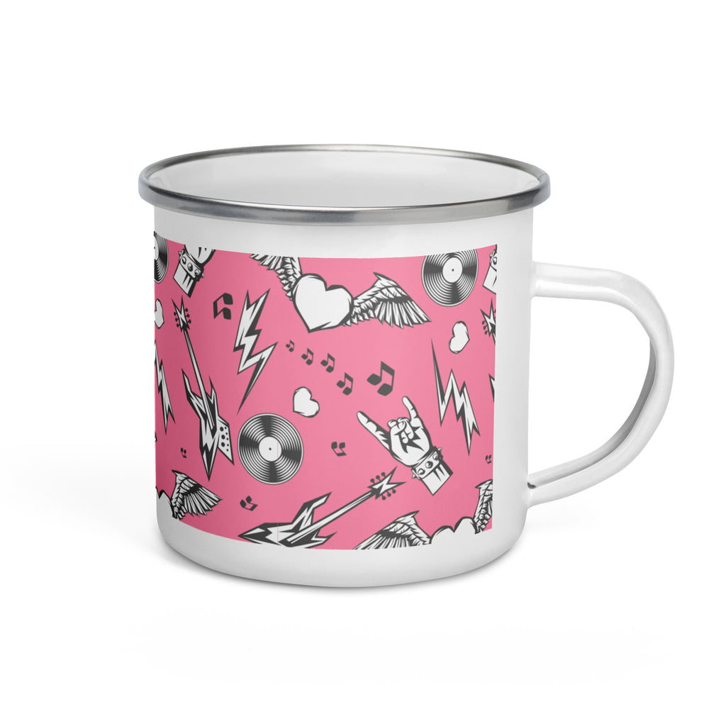 Rockstar Pink Enamel Mug