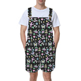 Retro Tattoo Dungaree Shorts