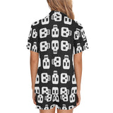 Skull Print Short Pyjamas