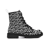 Spooky Cute Black and White Ghost Boots