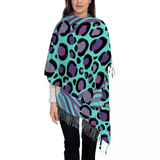 Zebra & Leopard Mix Up Fleece Ladies Winter Scarf/ Shawl